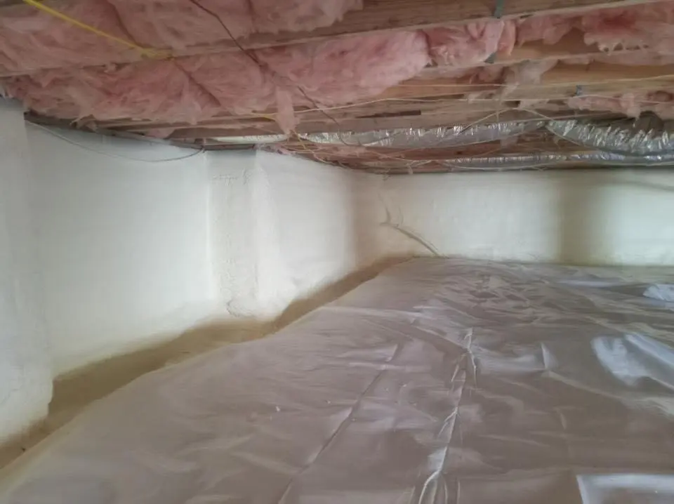 Crawl space encapsulation with closed-cell spray foam for Metal Roof Coating in Valley Center